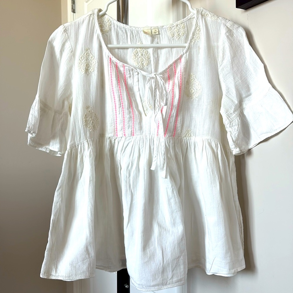 Anthropologie Eloise Babydoll Top